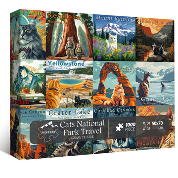 Katzen Nationalparks Puzzle 1000 Stücke